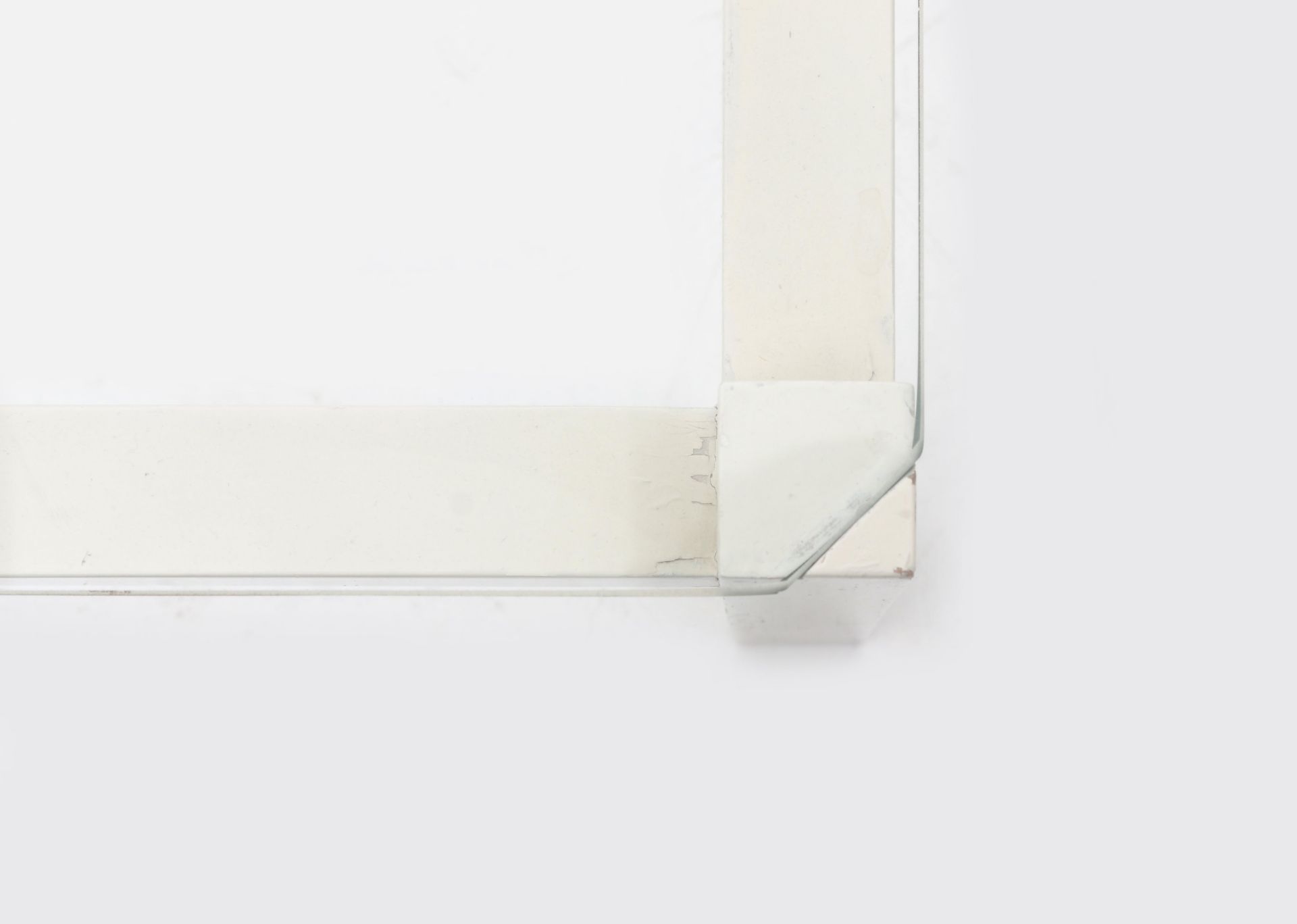 Kho Liang Ie (1927-1975) A square section white lacquered wooden and glass coffee table, model - Bild 3 aus 3