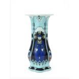N.V. Haagsche Plateelfabriek Rozenburg, Den Haag (1883-1917) A Juliana-ceramic vase decorated with a