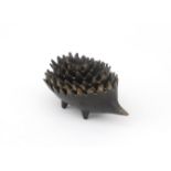 Walter Bosse (1904-1979) Six stackable brons bowls, the whole shaped as an hedgehog, second half
