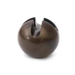 Jan van der Vaart (1931-2000) A bronze-coloured glazed globular stoneware candle-holder, produced