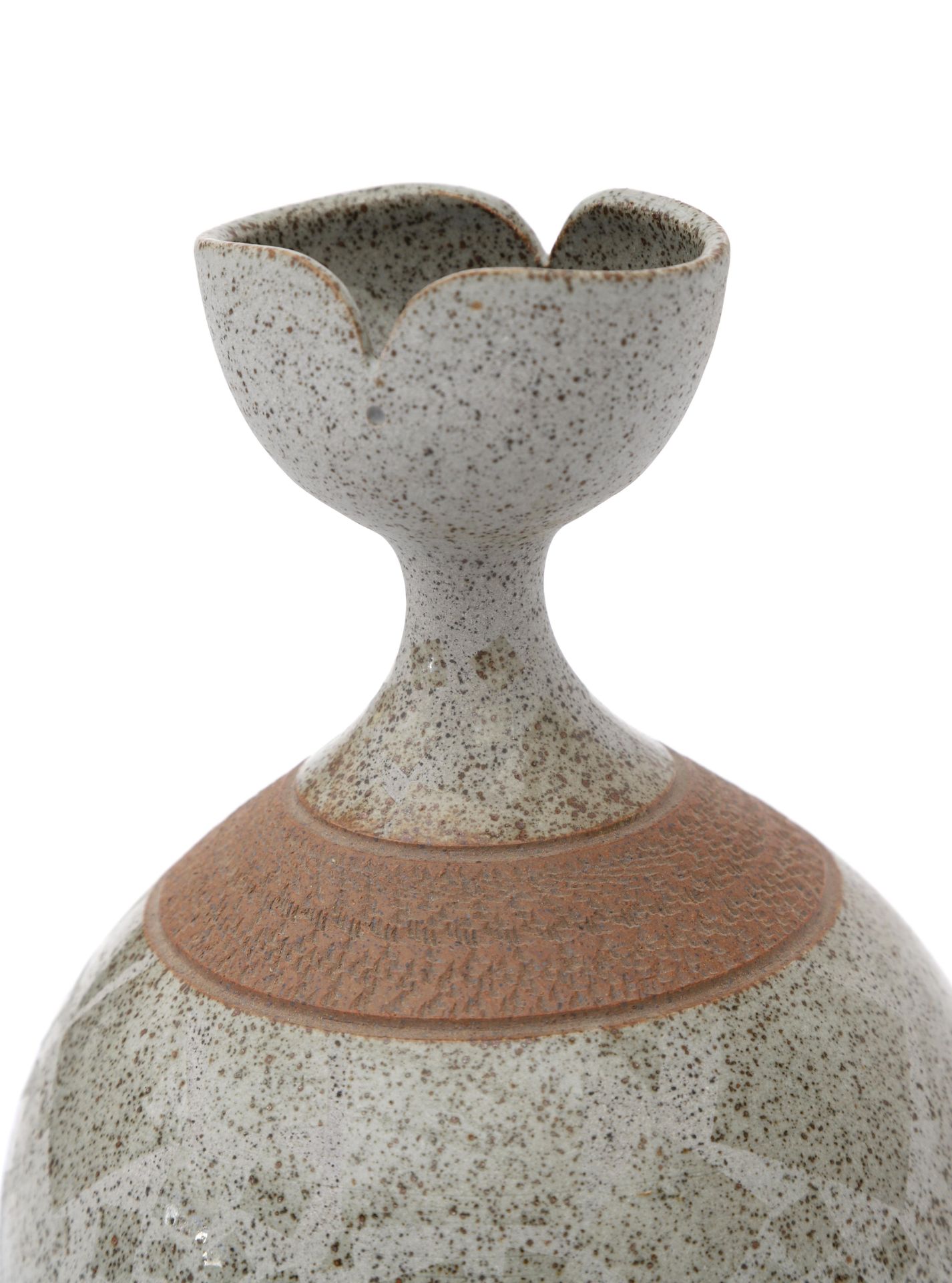 Horst Göbbels (1936) A stoneware 'flesobject met kelkopening' (bottle-object with chalice-top), - Bild 4 aus 5