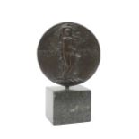 Antonio Maraini (1886-1963) A circular bronze plaque 'Primavera' / 'Phyl-lis-A-Aet-Svae-XX',