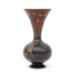 N.V. Haagsche Plateelfabriek Rozenburg, Den Haag (1883-1917) A ceramic vase with wide top rim,