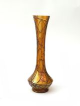 Pallme König & Habel (Kosten, Teplitz) An iridescent glass vase decorated with glass threads all
