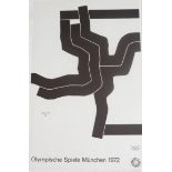 Eduardo Chillida (1924-2002) A poster "Olympische Spiele München 1972", marked: Edition Olympia 1972