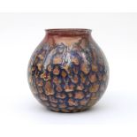 Plateelbakkerij Zuid Holland, Gouda A ceramic lustre glazed decorated vase, circa 1950, signed