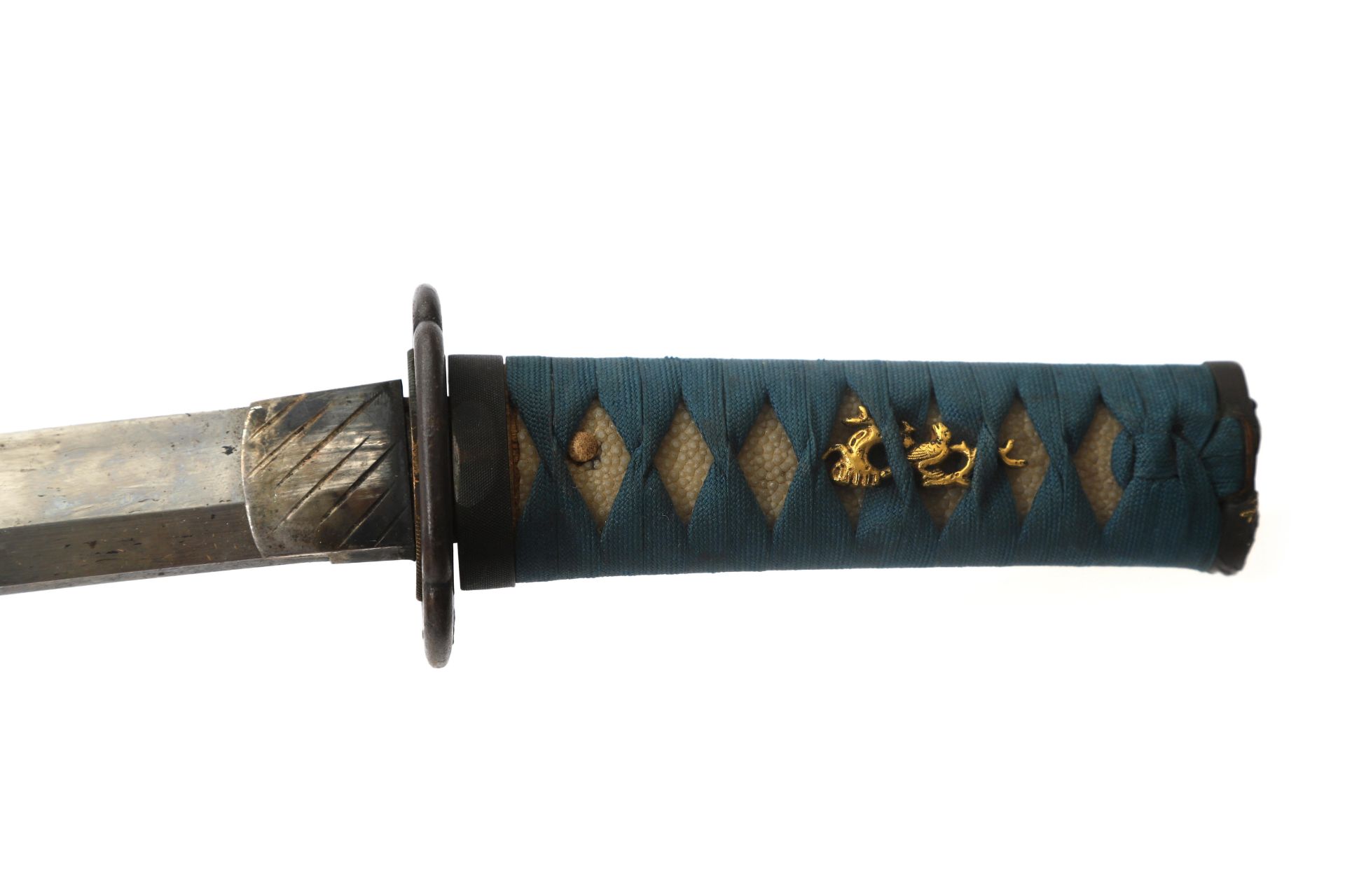 The wakizashi (脇差 / 'side inserted sword': referring to how they were worn, on one side underneath - Bild 5 aus 6