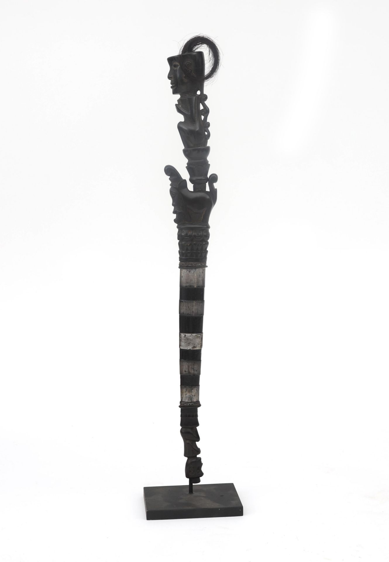 A ceremonial Batak priest's knife (Piso ni Datu), North Sumatra, Indonesia, 19th century. With