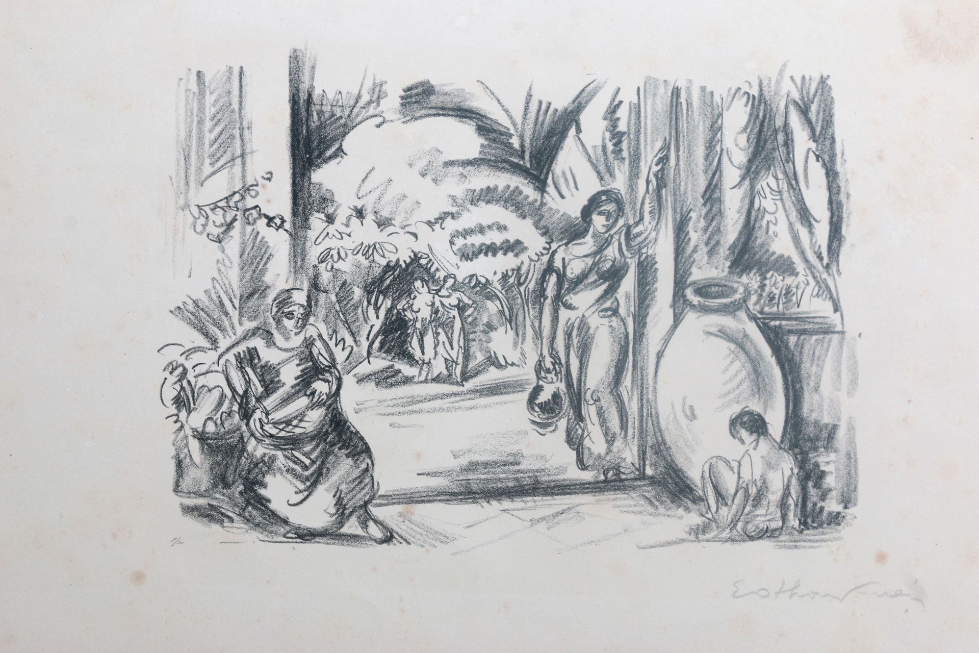 Emile Othon Friesz (1879-1949) 'La Salamite' and 'La femme à la jarre'. Edition Edmond Frapier, - Bild 3 aus 5
