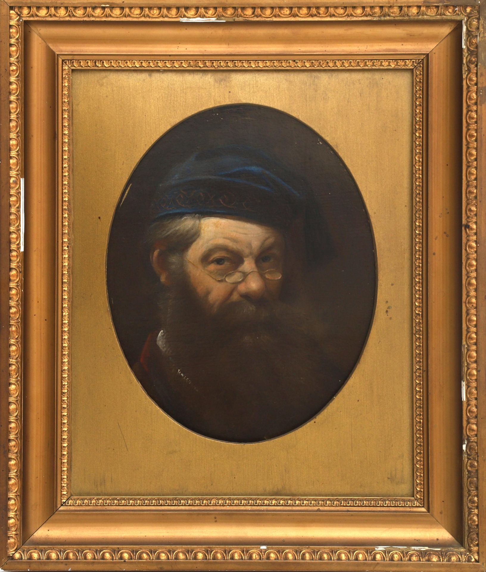 Willem Frederik Veldhuijzen (1814-1873) Self portrait. Label with text verso: Willem Frederik - Bild 2 aus 3