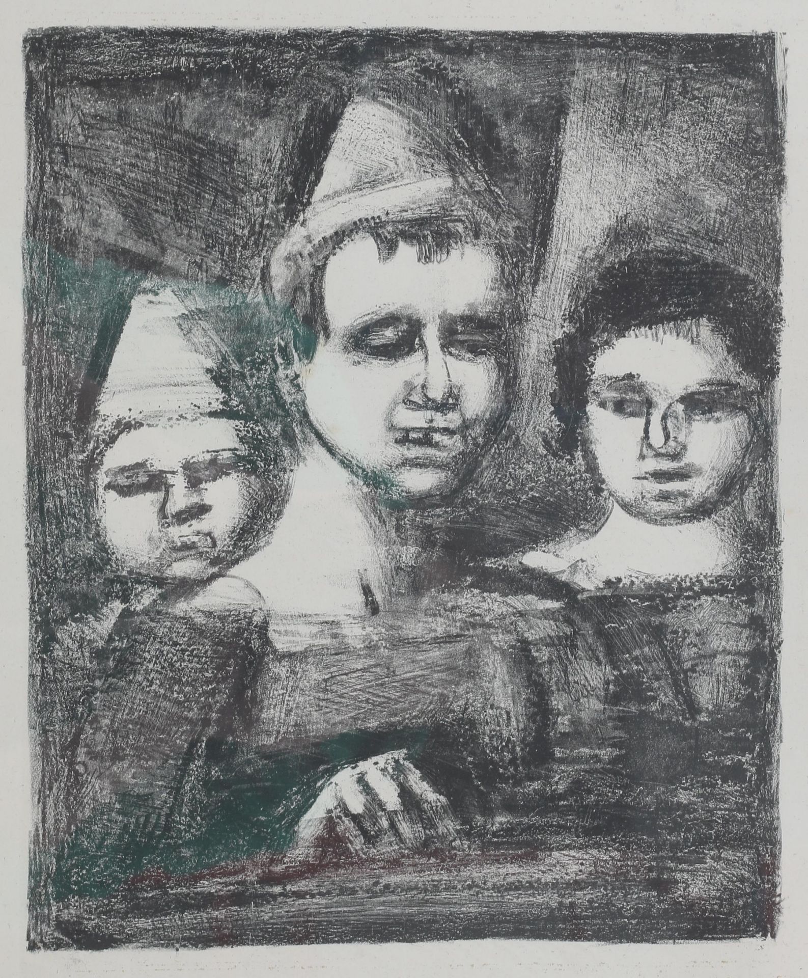 Georges Rouault (1871-1958) Trio (1927). Publisher: Edmond Frapier, Paris. Litho 32,5 x 27 cm.
