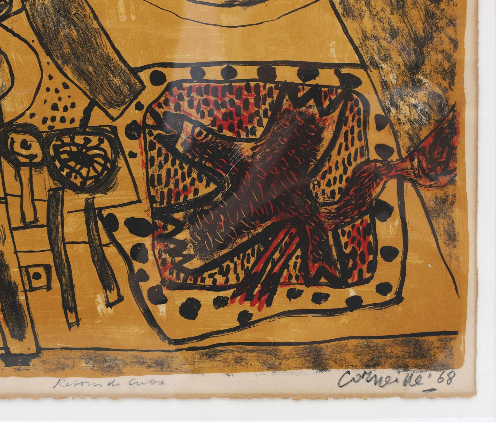 Corneille (1922-2010) Retour du Cuba, annotated lower left 'epreuve d'artiste' signed and dated - Bild 3 aus 4