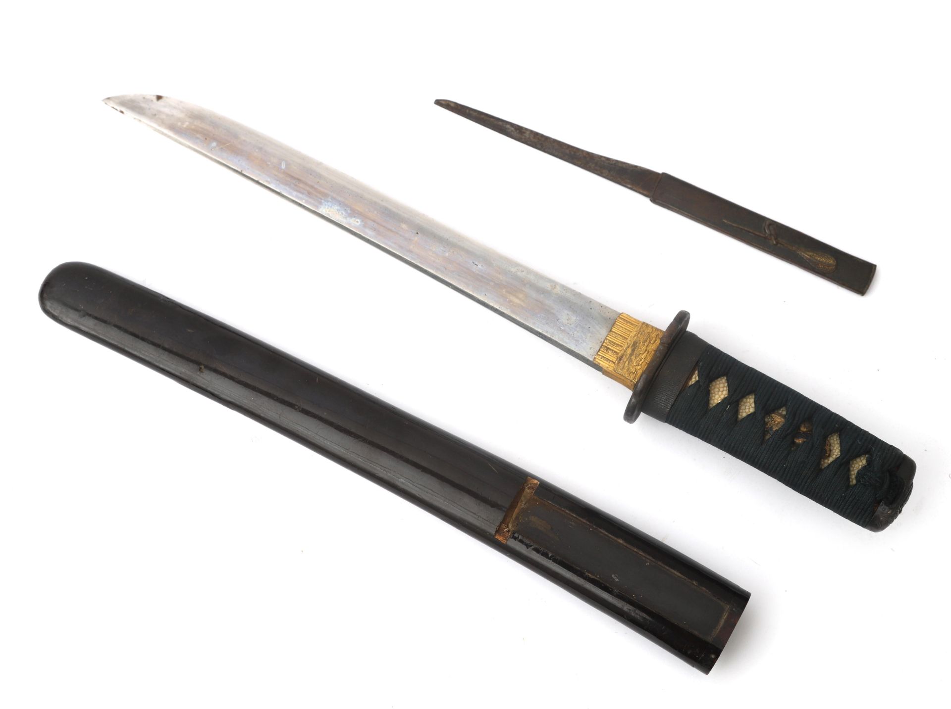 The wakizashi (脇差 / 'side inserted sword': referring to how they were worn, on one side underneath