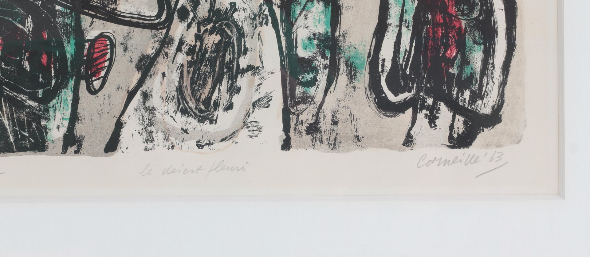 Corneille (1922-2010) Le désert fleuri. Signed and dated '63 in pencil lower right. r.o. Edition - Bild 3 aus 4
