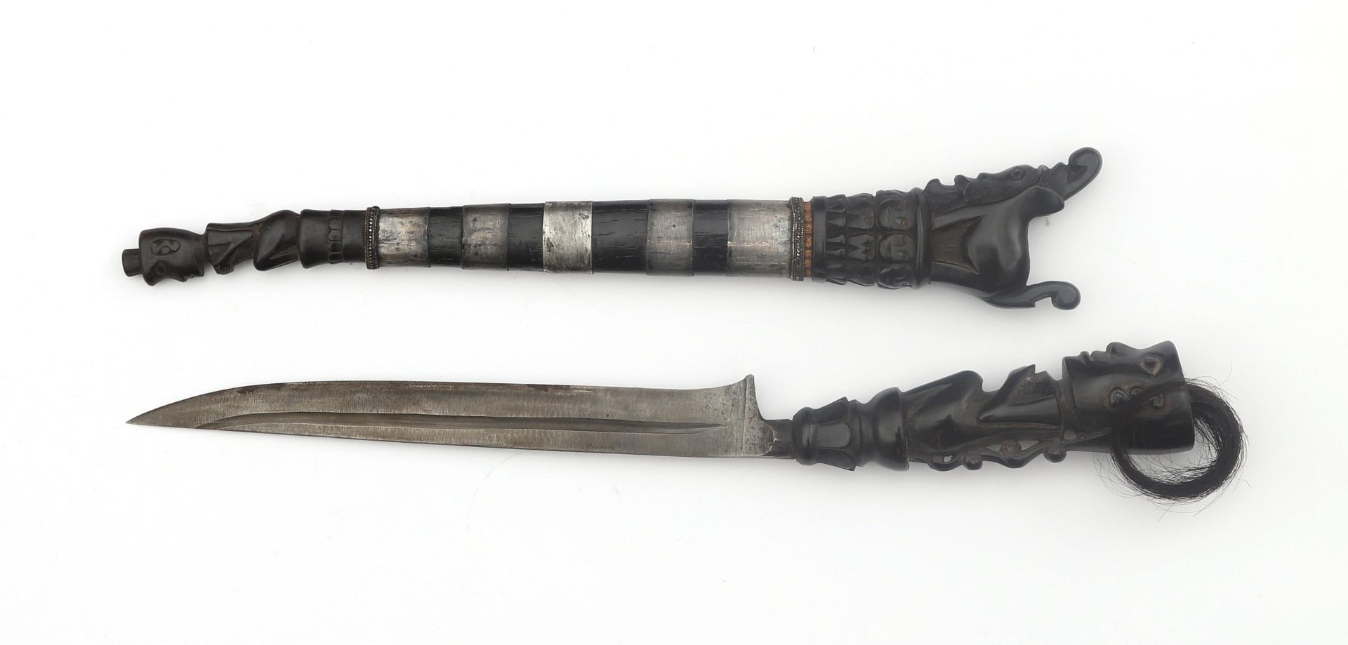 A ceremonial Batak priest's knife (Piso ni Datu), North Sumatra, Indonesia, 19th century. With - Bild 3 aus 3