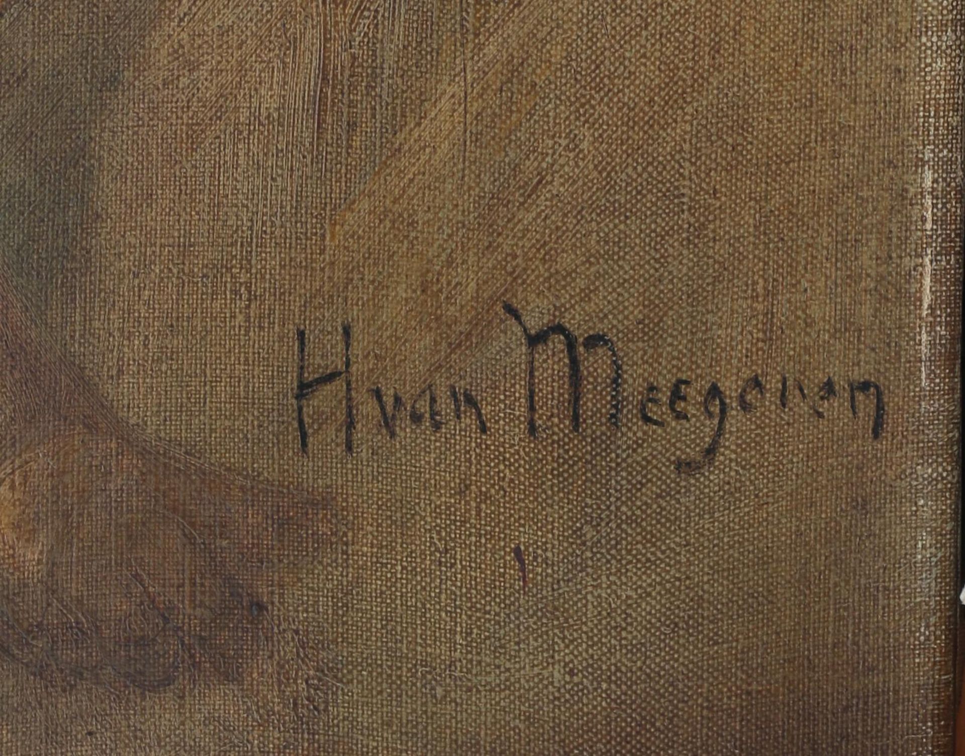 Han van Meegeren (1889-1947) The Holy Family. Signed lower right. Olieverf op doek 70 x 50 cm. - Bild 2 aus 3