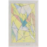 Jacques Villon (1875-1963) Composition. Signed and dated '2 octobre 1959'. Litho 53 x 33 cm. (