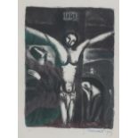 Georges Rouault (1871-1958) 'Christ en Croix'. Signed and dated 1925 lower right. Edition 36/50 l.o.