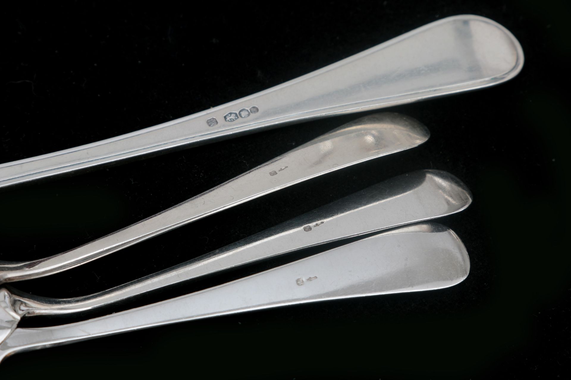 A set of six Dutch silver custard spoons model Hollandsglad, custard serving spoon model round - Bild 3 aus 3