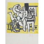 Fernand Léger (1881-1955) Le cirque jaune (ca. 1950). Signed in the plate and in red pencil lower