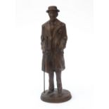 Korstiaan (Kees) Verkade (1941 – 2020) Bronze sculpture depicting Louis Couperus (1863-1923) Dutch