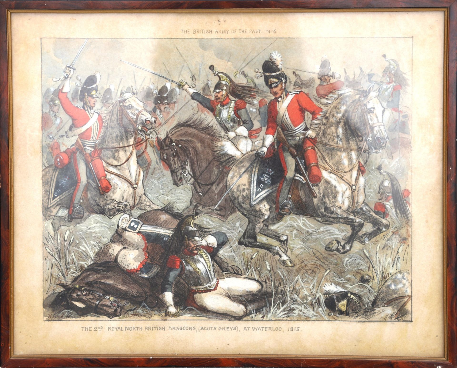 Richard Simkin (1850–1926) Richard Simkin (1850-1926), Battle of Waterloo, signed lower left. - Bild 2 aus 4