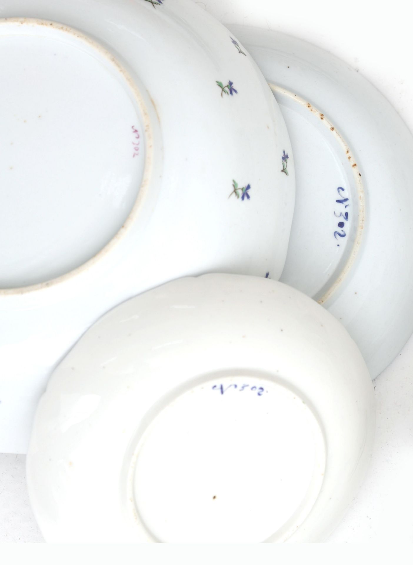 A Niderviller (Germany: Niederweiler) porcelain part dinnerware service, Lorraine, France, late - Image 3 of 3