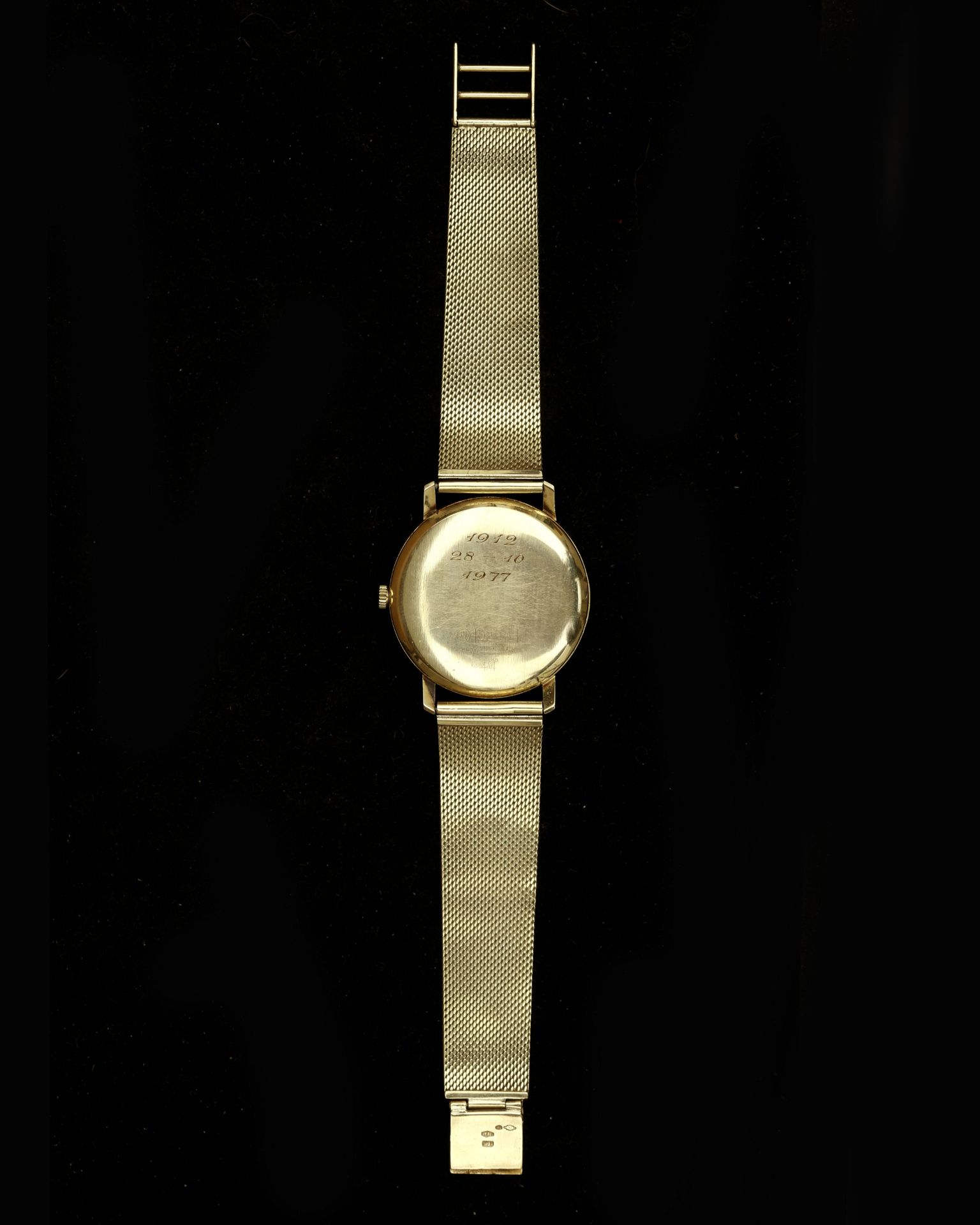 A 14 karat gold Dugena wristwatch  - Bild 5 aus 7