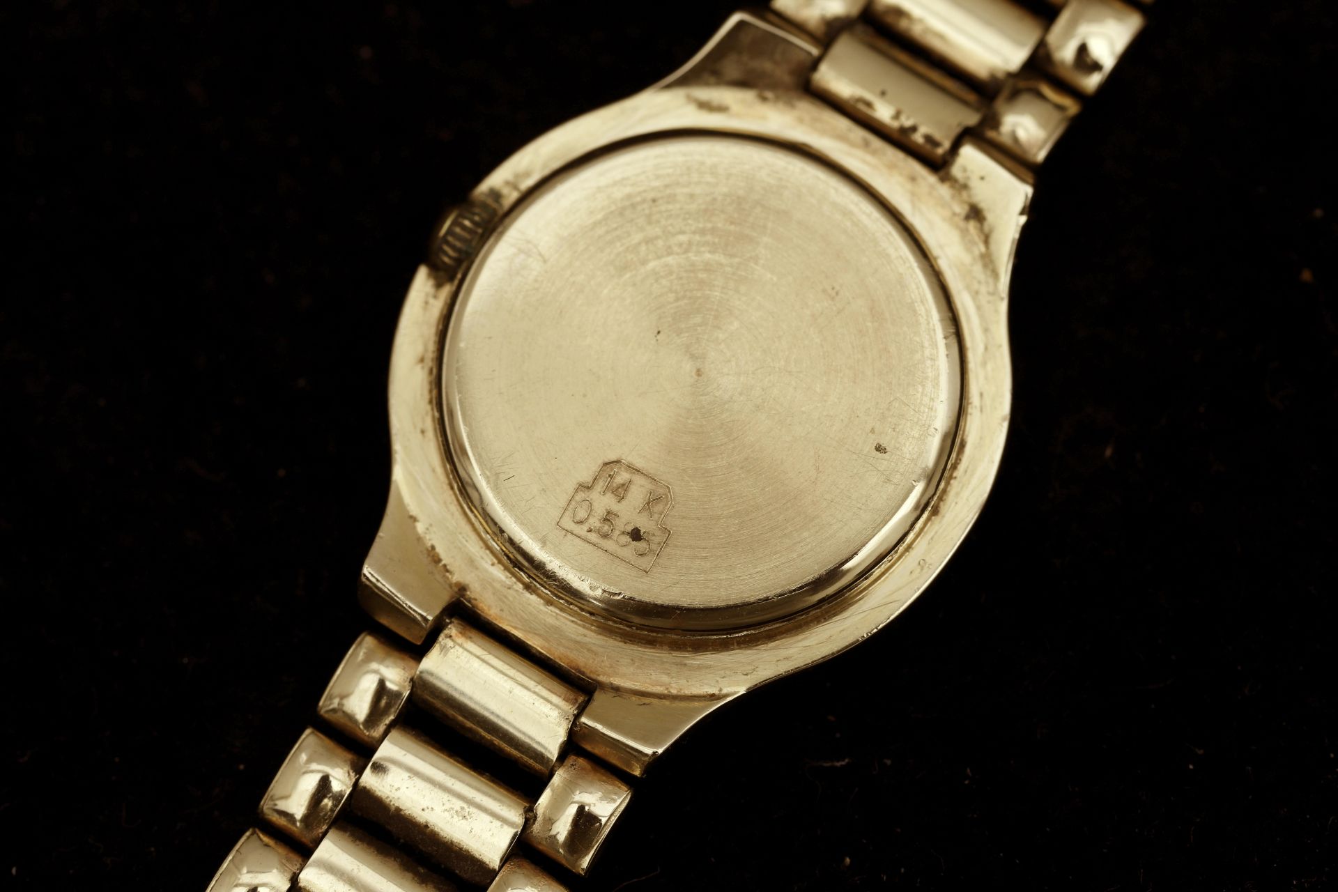 A 14 krt. gold Bernard Piot women's  wristwatch - Bild 3 aus 7