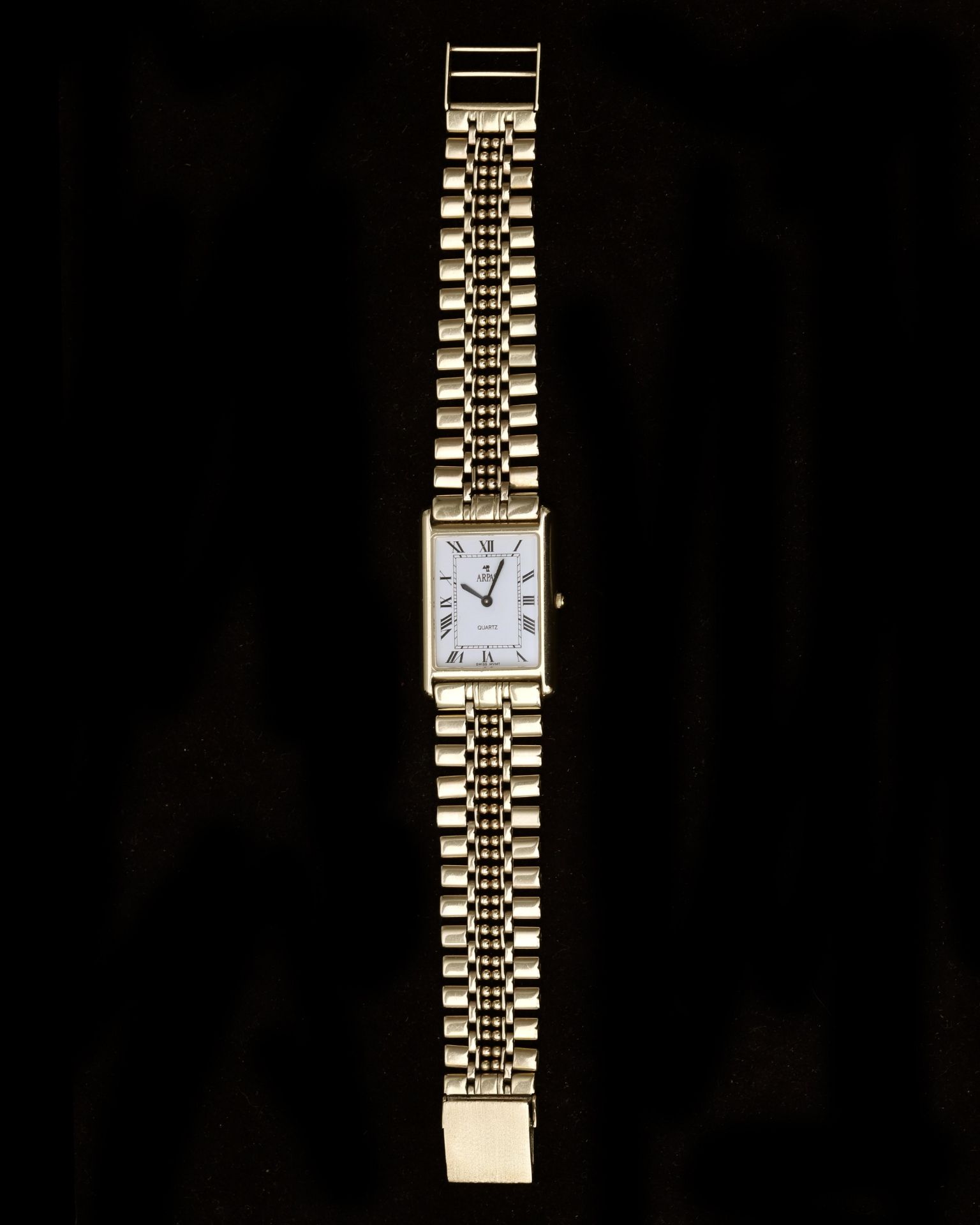 A 14 karat gold Arpas women's wristwatch,  - Bild 5 aus 7