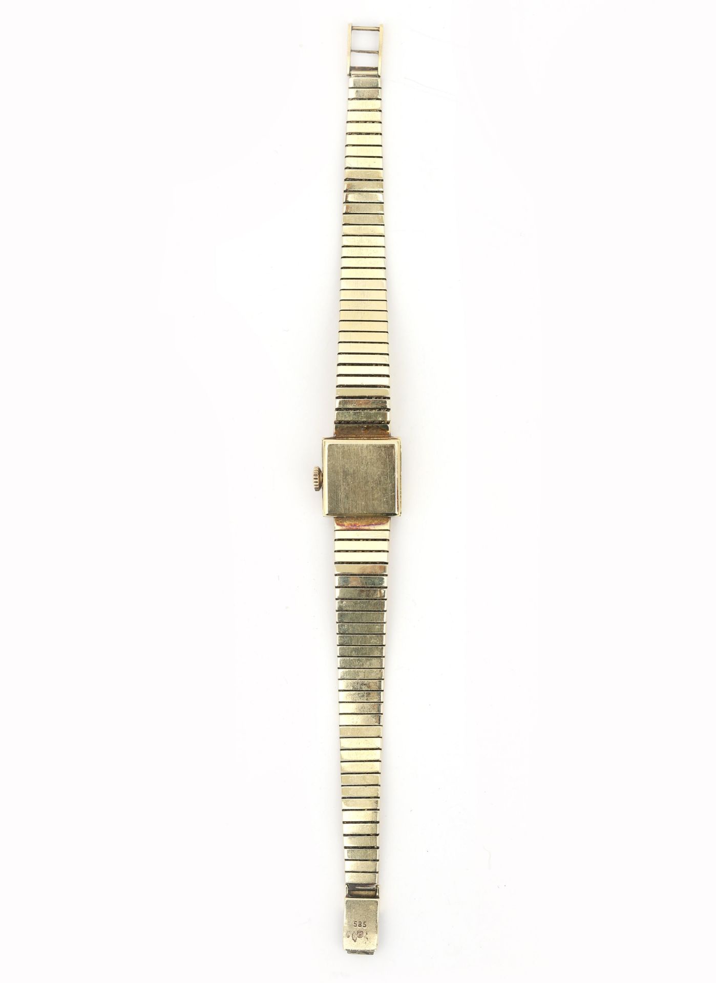 A 14 karat gold Baume & Mercier women's wristwatch  - Bild 6 aus 7