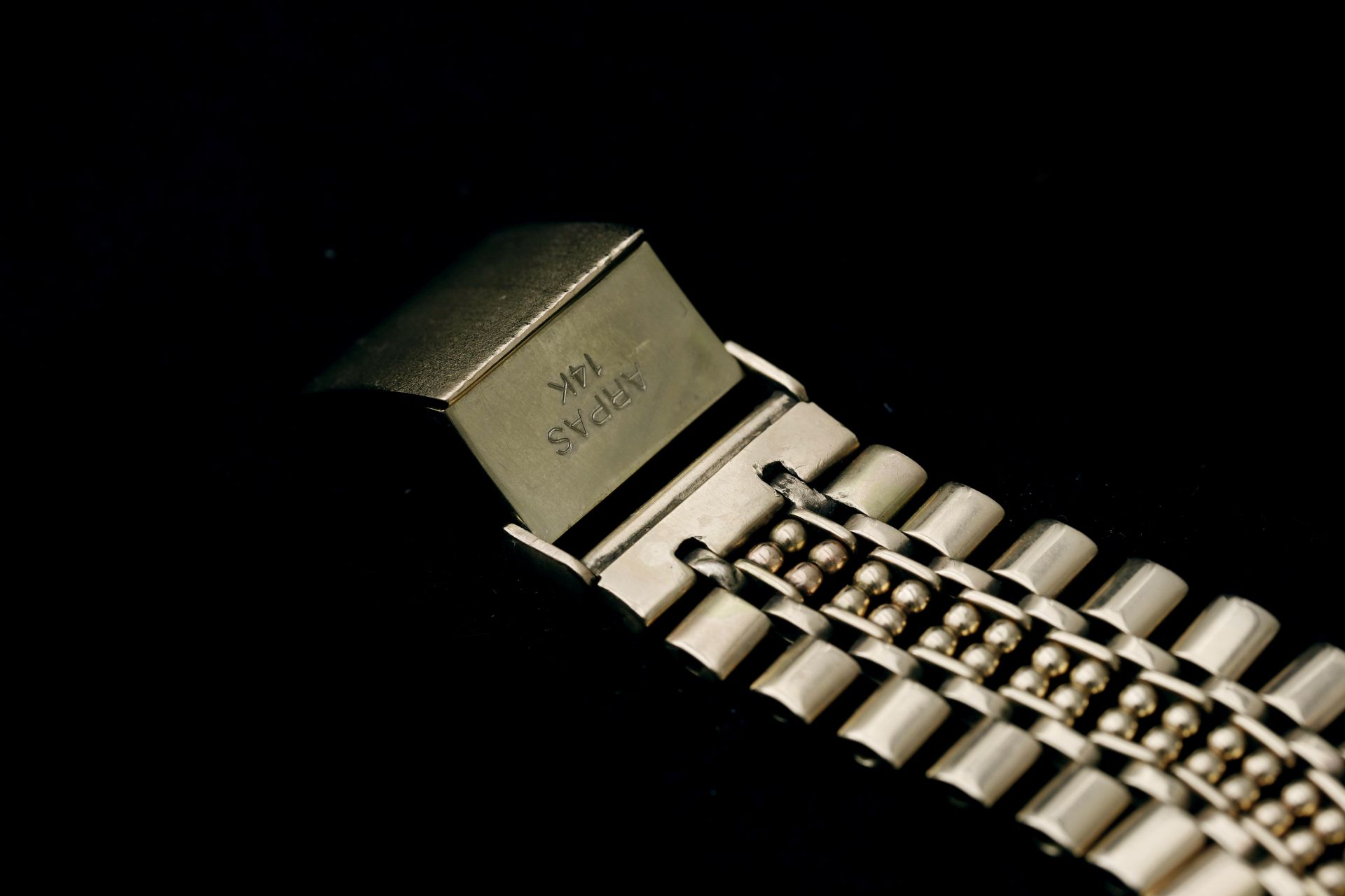 A 14 karat gold Arpas women's wristwatch,  - Bild 2 aus 7