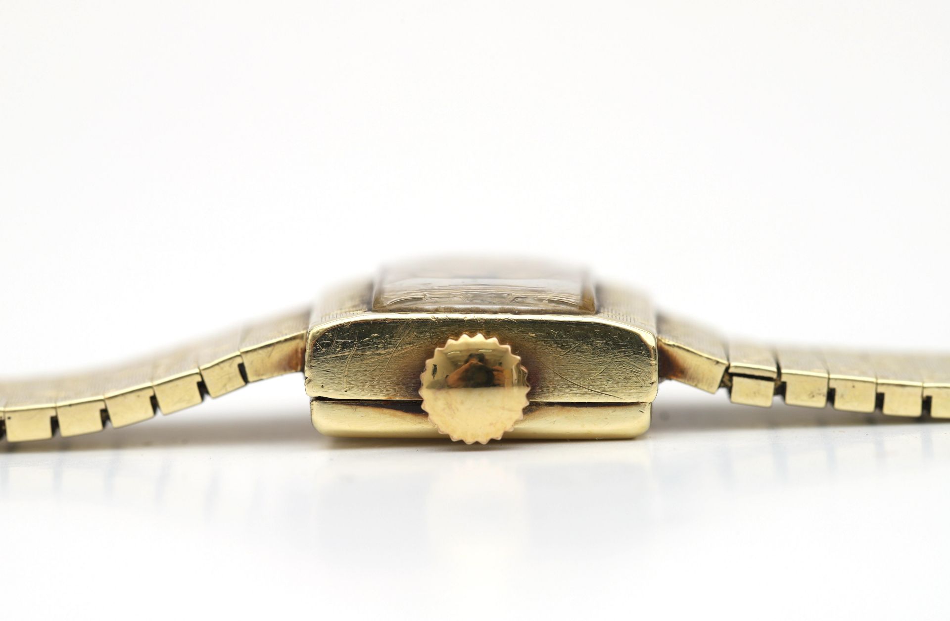 A 14 karat gold Baume & Mercier women's wristwatch  - Bild 3 aus 7