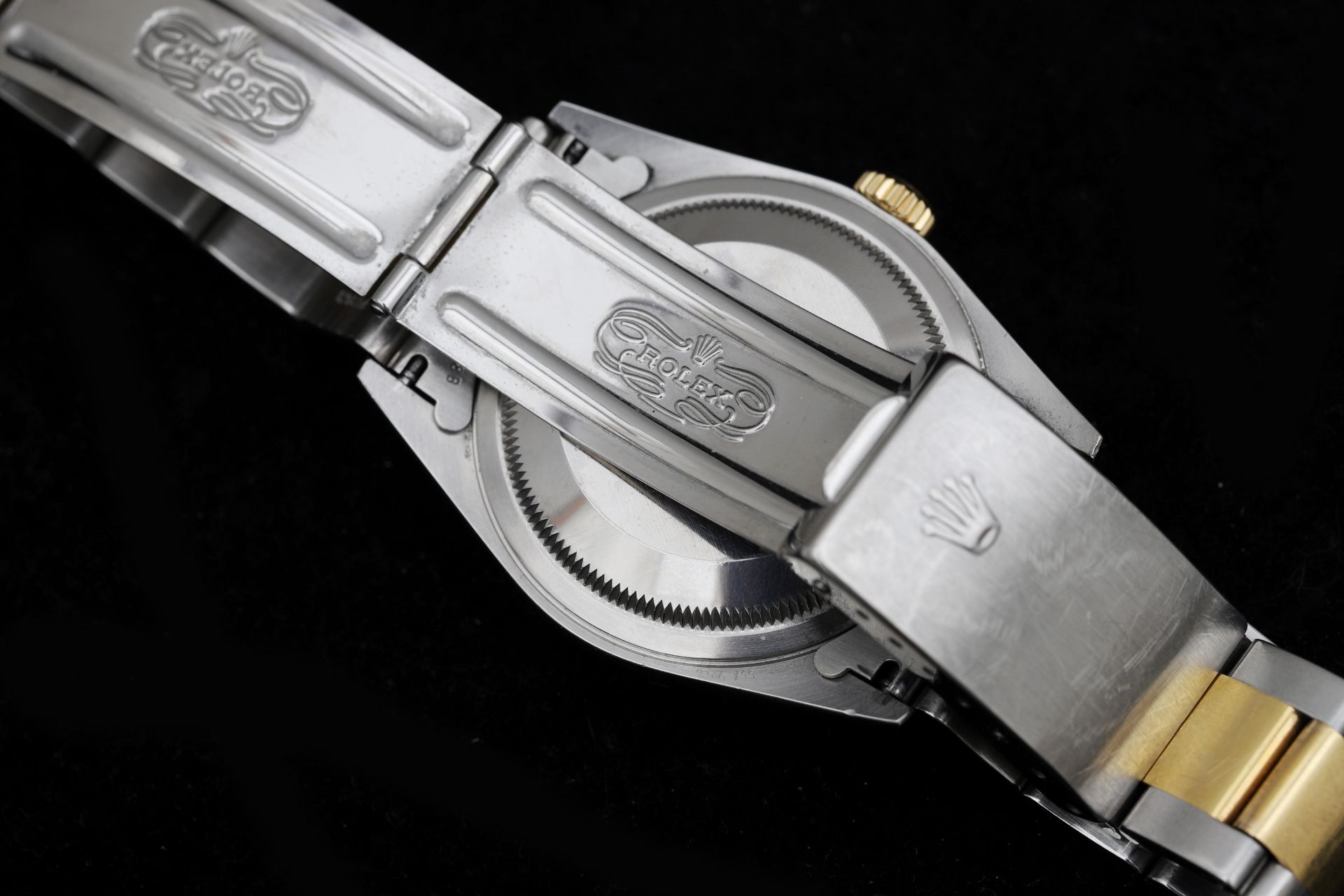 A bi-color unisex Rolex Datejust Oyster Perpetual wristwatch - Bild 8 aus 9