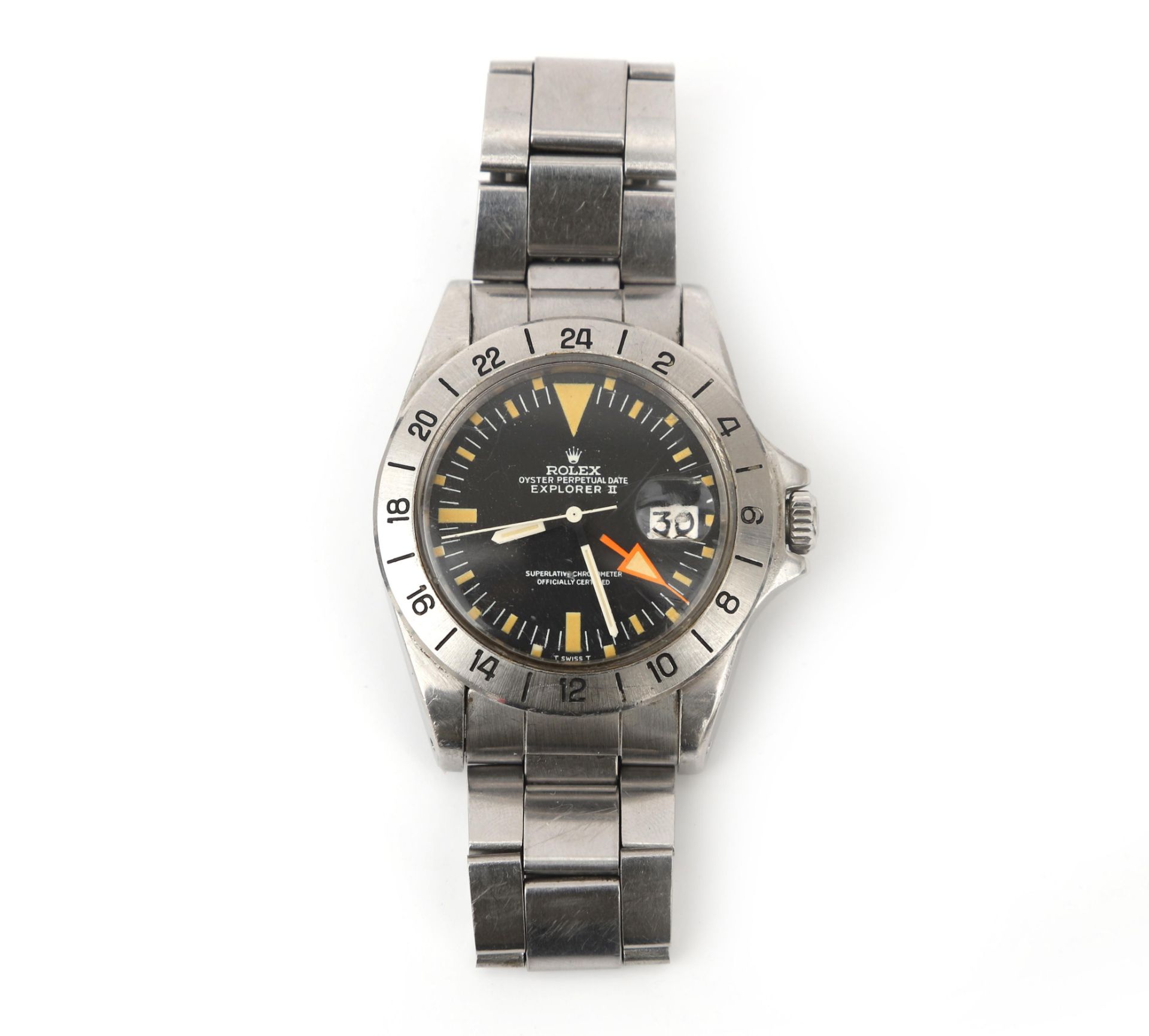 A steel Rolex explorer II gentleman's wristwatch with Steve Mcqueen dial ca. 1972 - Image 2 of 5