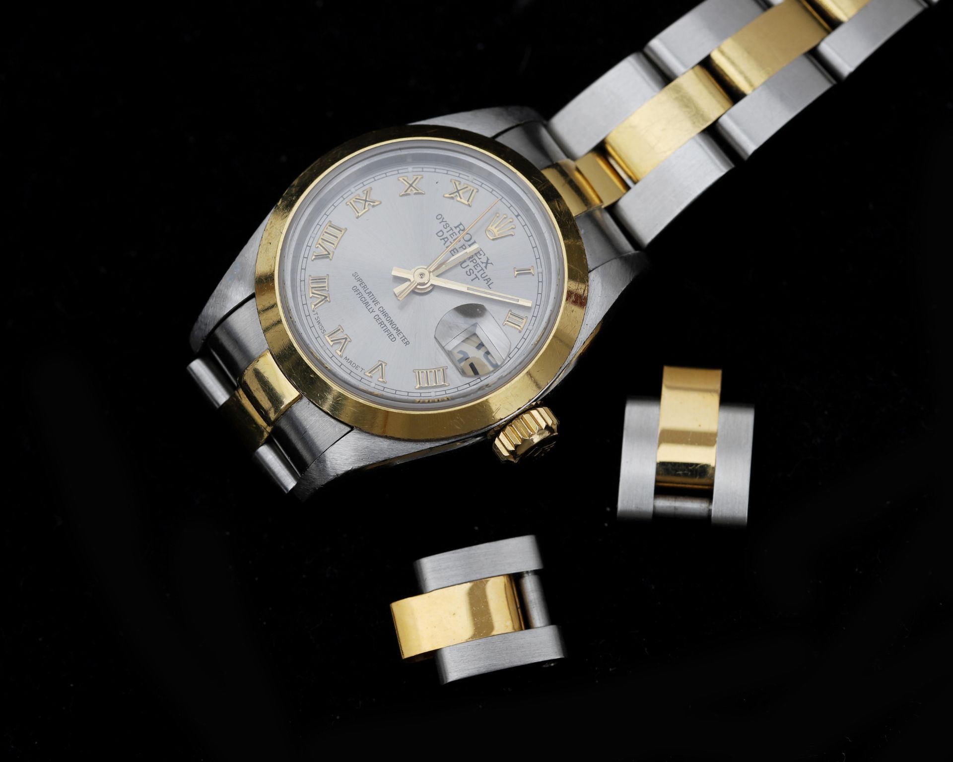 A bi-color Rolex oyster perpetual Lady-Datejust. - Image 8 of 9