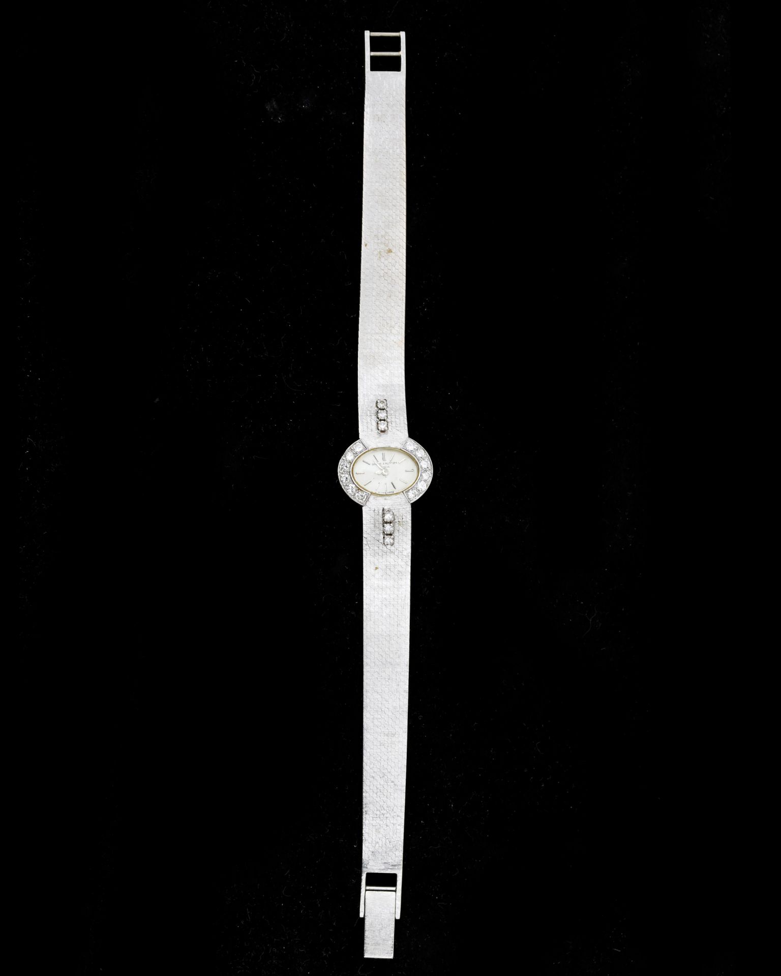 An 18 karat white gold Baume & Mercier ladies wristwatch Art Deco with diamonds - Bild 4 aus 7