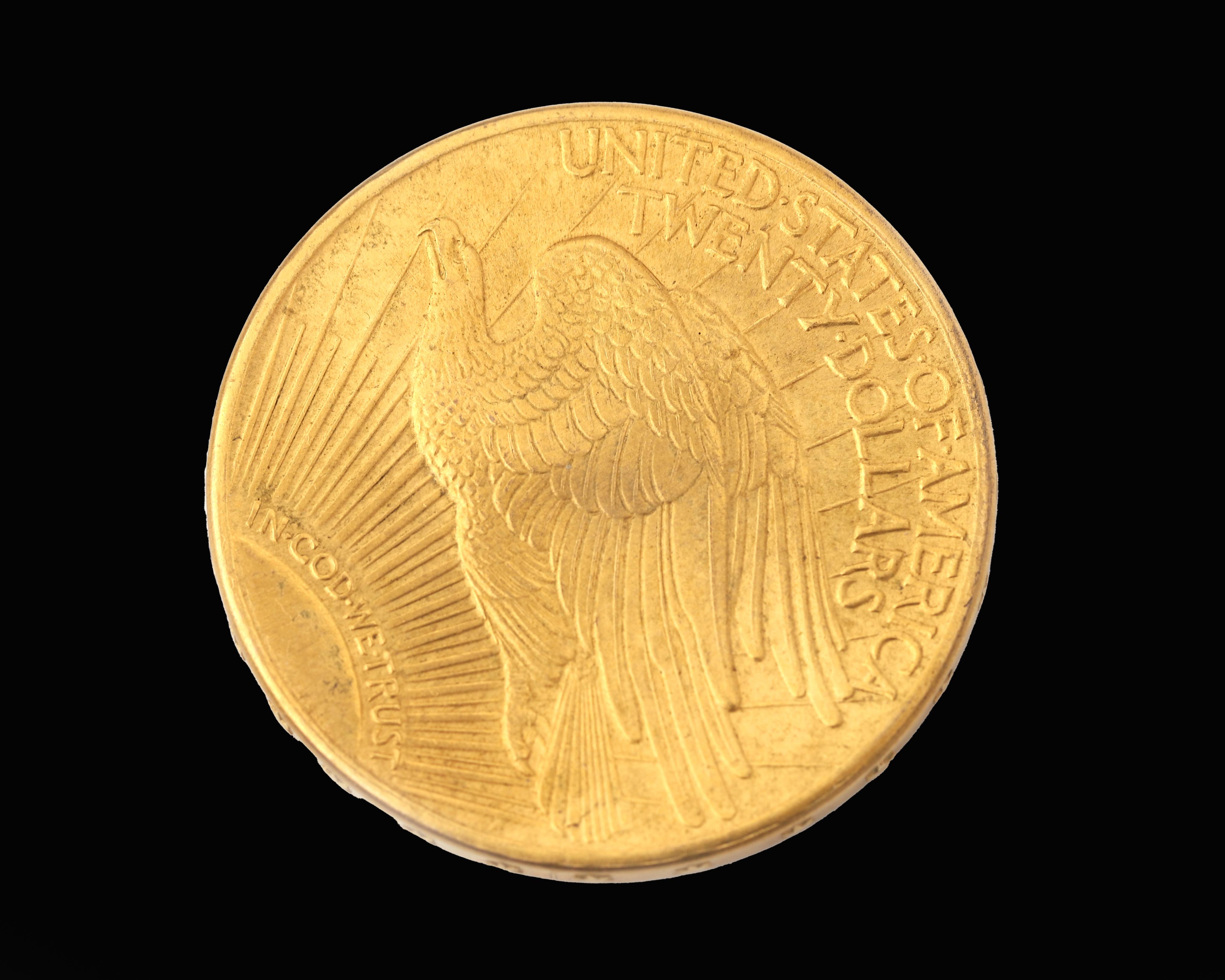 A gold coin Twenty Dollar, United States Of America