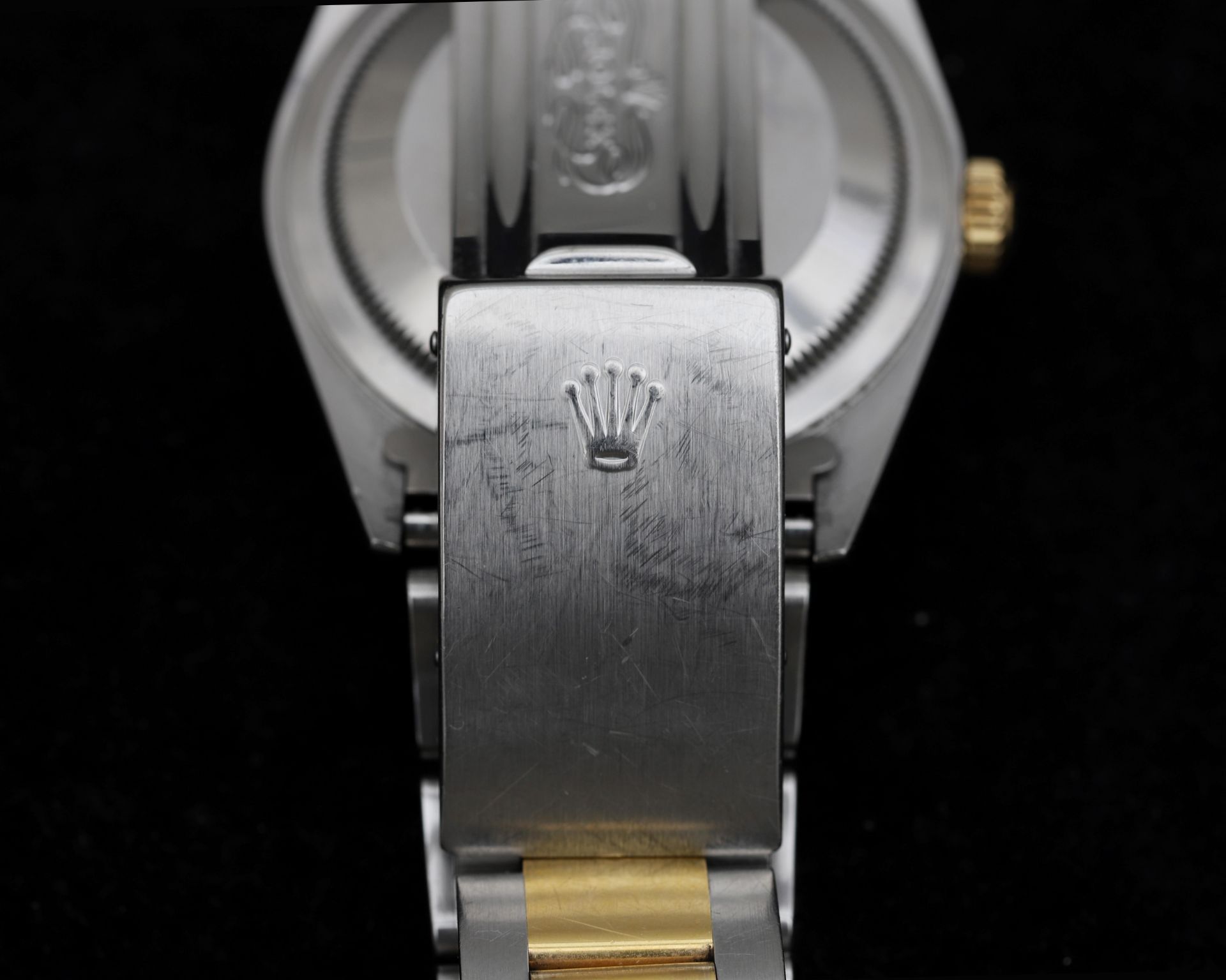 A bi-color unisex Rolex Datejust Oyster Perpetual wristwatch - Bild 9 aus 9
