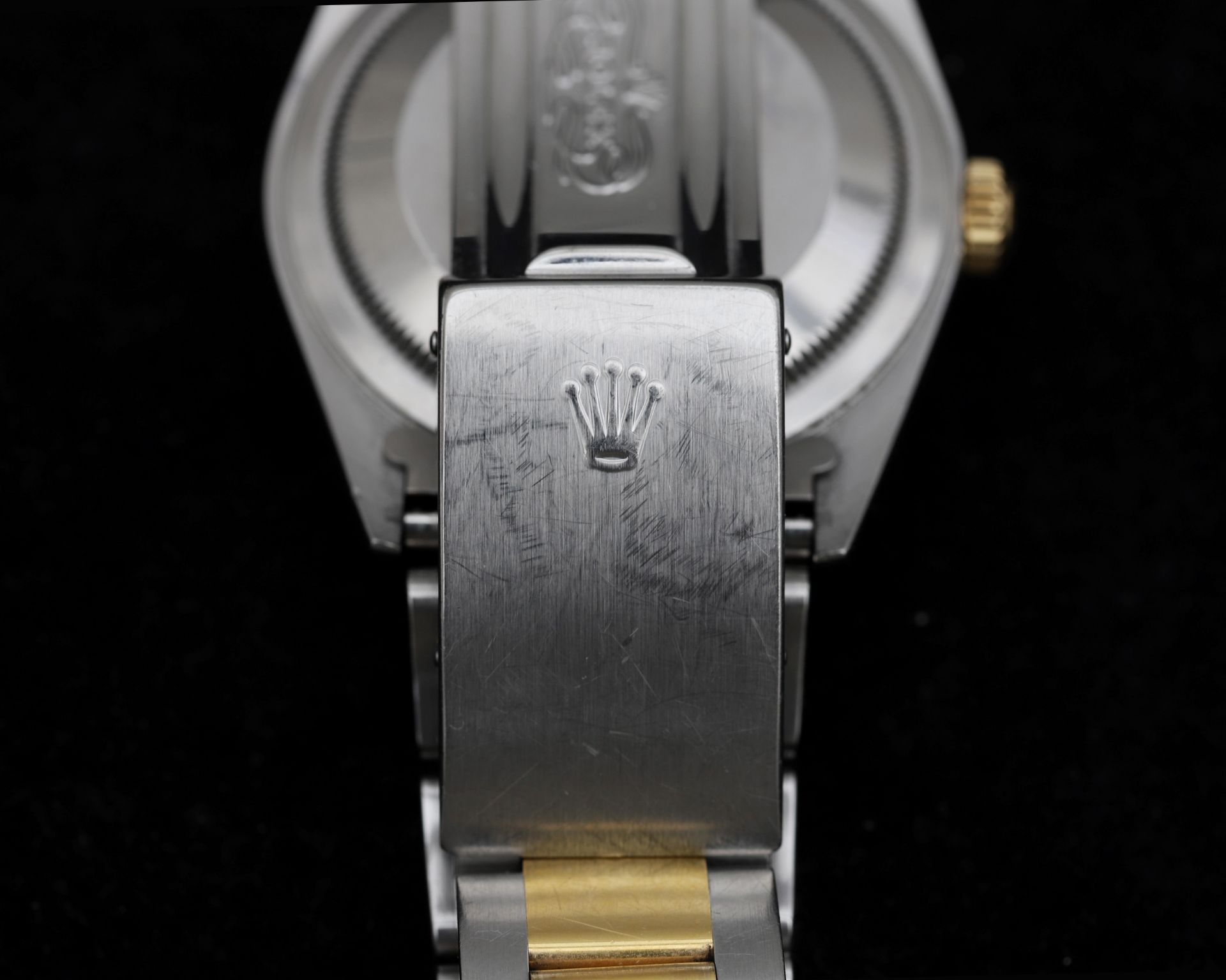 A bi-color unisex Rolex Datejust Oyster Perpetual wristwatch - Image 9 of 9