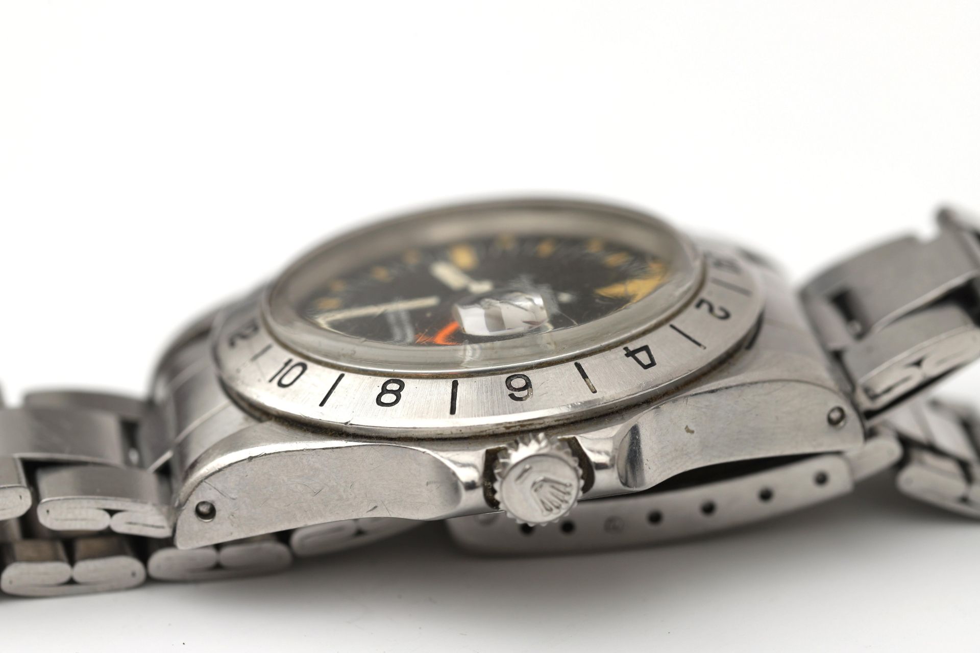 A steel Rolex explorer II gentleman's wristwatch with Steve Mcqueen dial ca. 1972 - Bild 4 aus 5