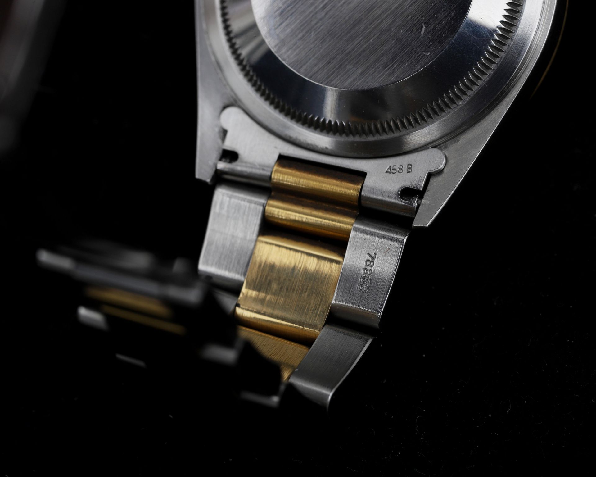 A bi-color unisex Rolex Datejust Oyster Perpetual wristwatch - Image 6 of 9