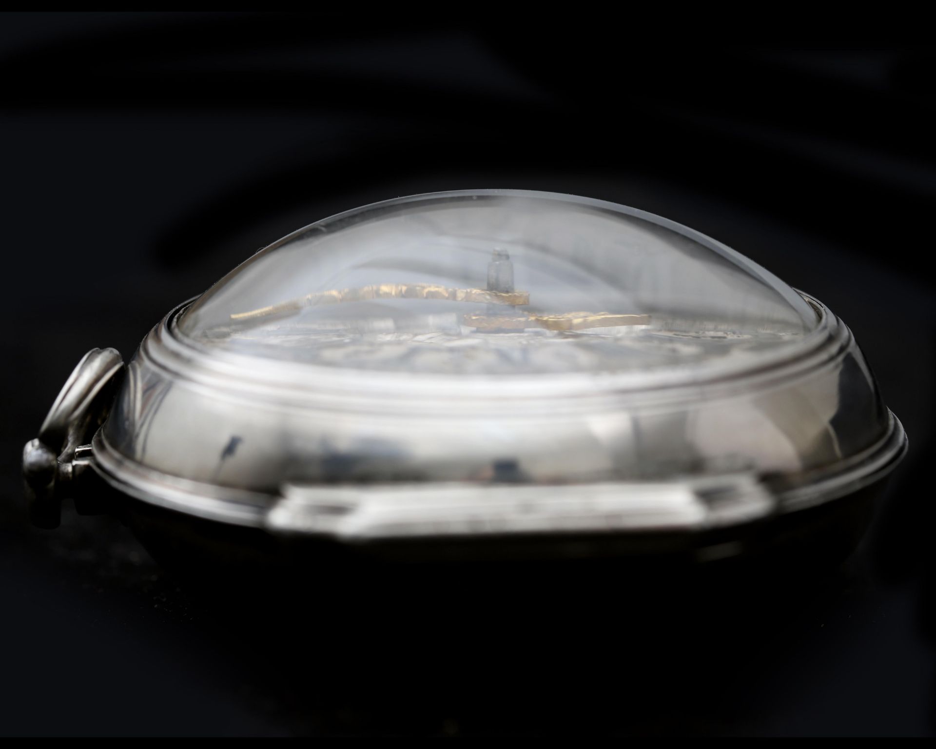 A silver pocket watch, with double case, Pieter van den Bergh. No. 336, Rotterdam ca. 1740 - Image 5 of 5