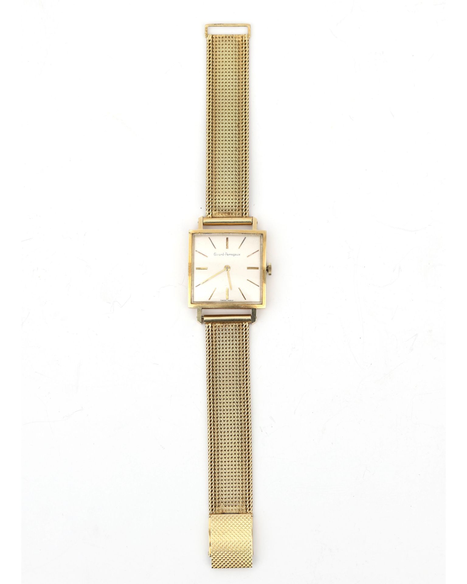 A 14 karat gold Girard Perregaux gentleman's wristwatch  - Bild 5 aus 8