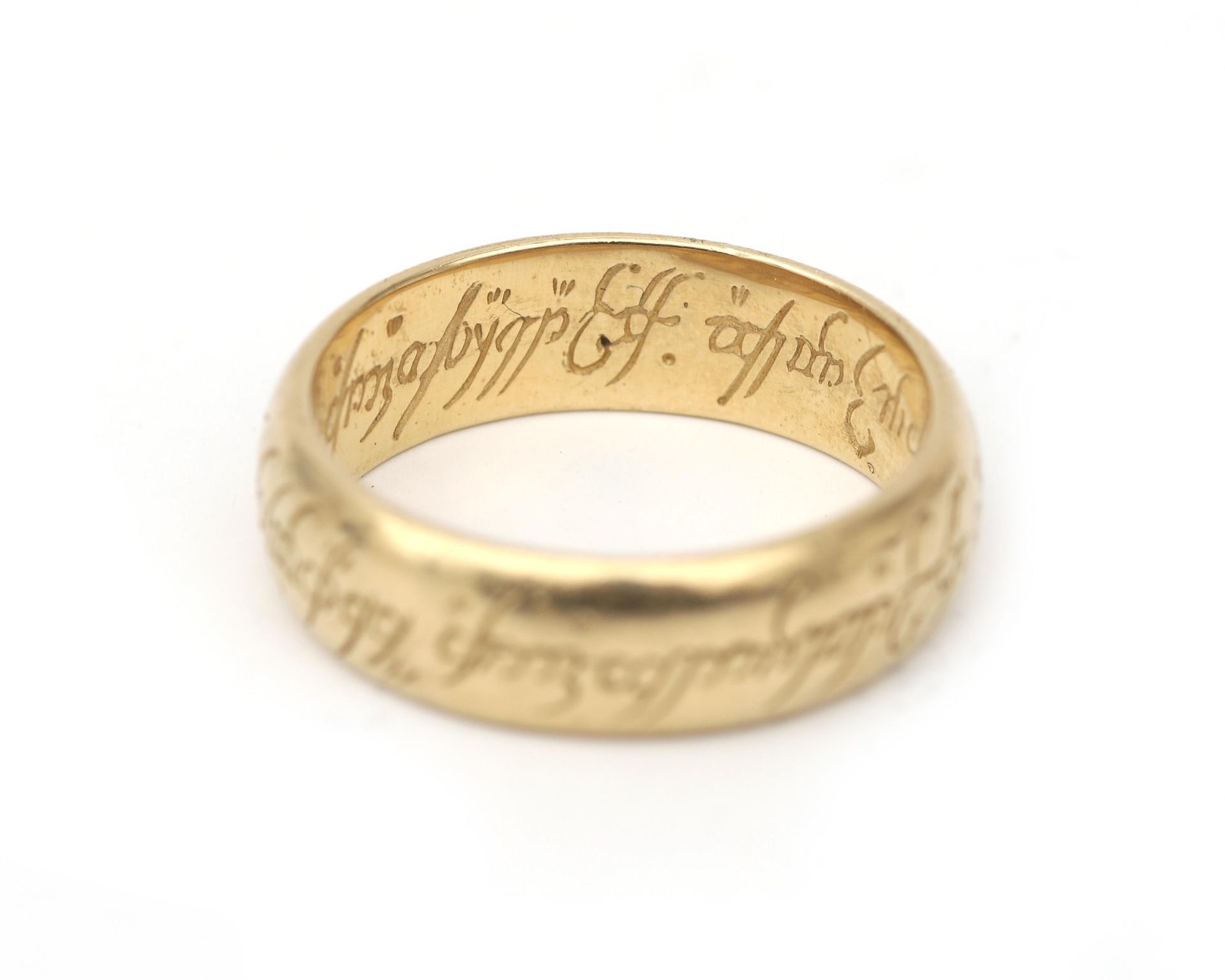 A 14 karat gold ring from the movie "Lord of the Rings" - Image 3 of 3