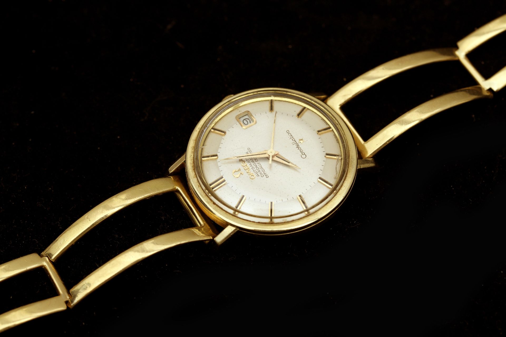 A bi-color Omega Constellation wristwatch with 18 karat gold strap  - Bild 8 aus 9