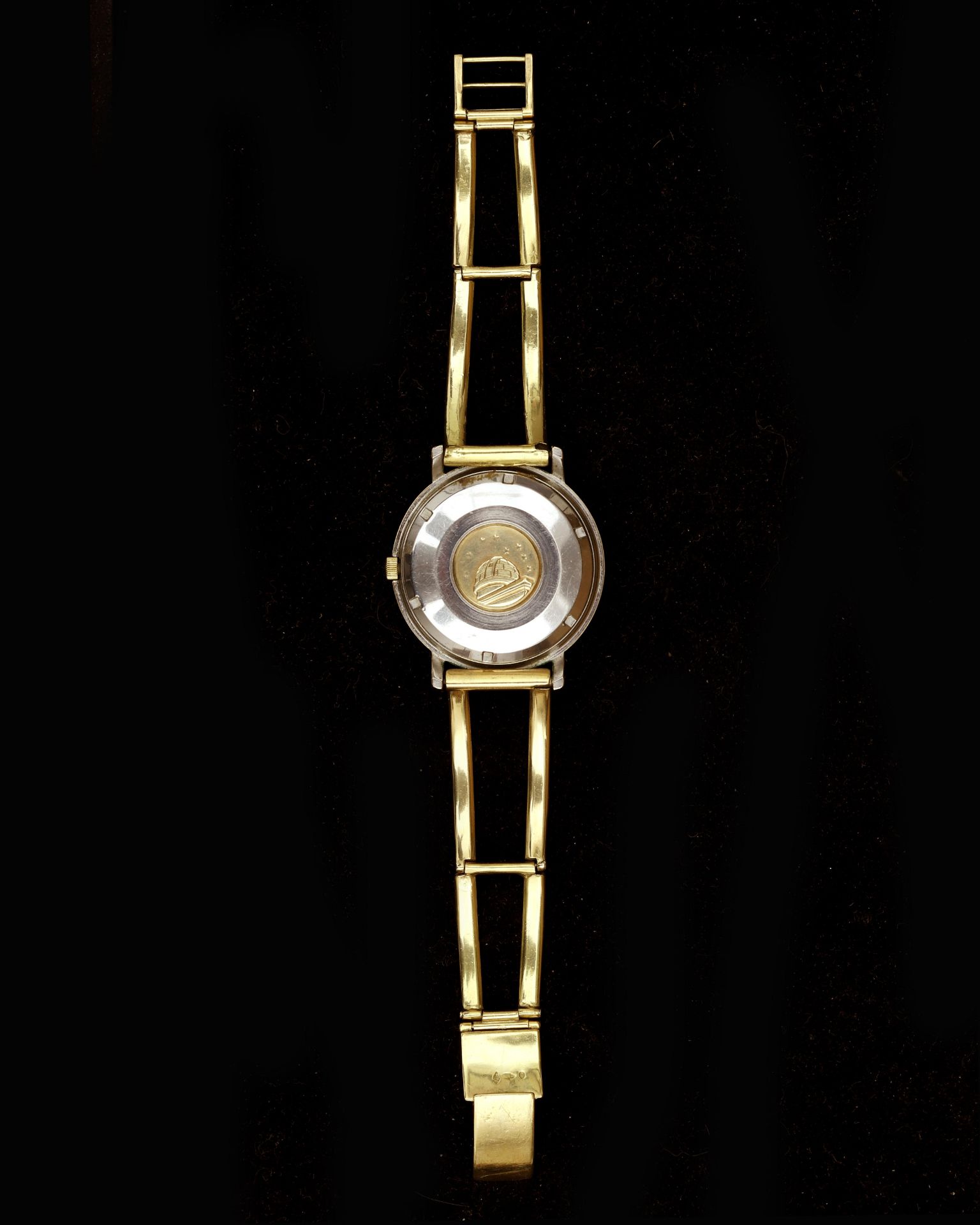 A bi-color Omega Constellation wristwatch with 18 karat gold strap  - Bild 6 aus 9