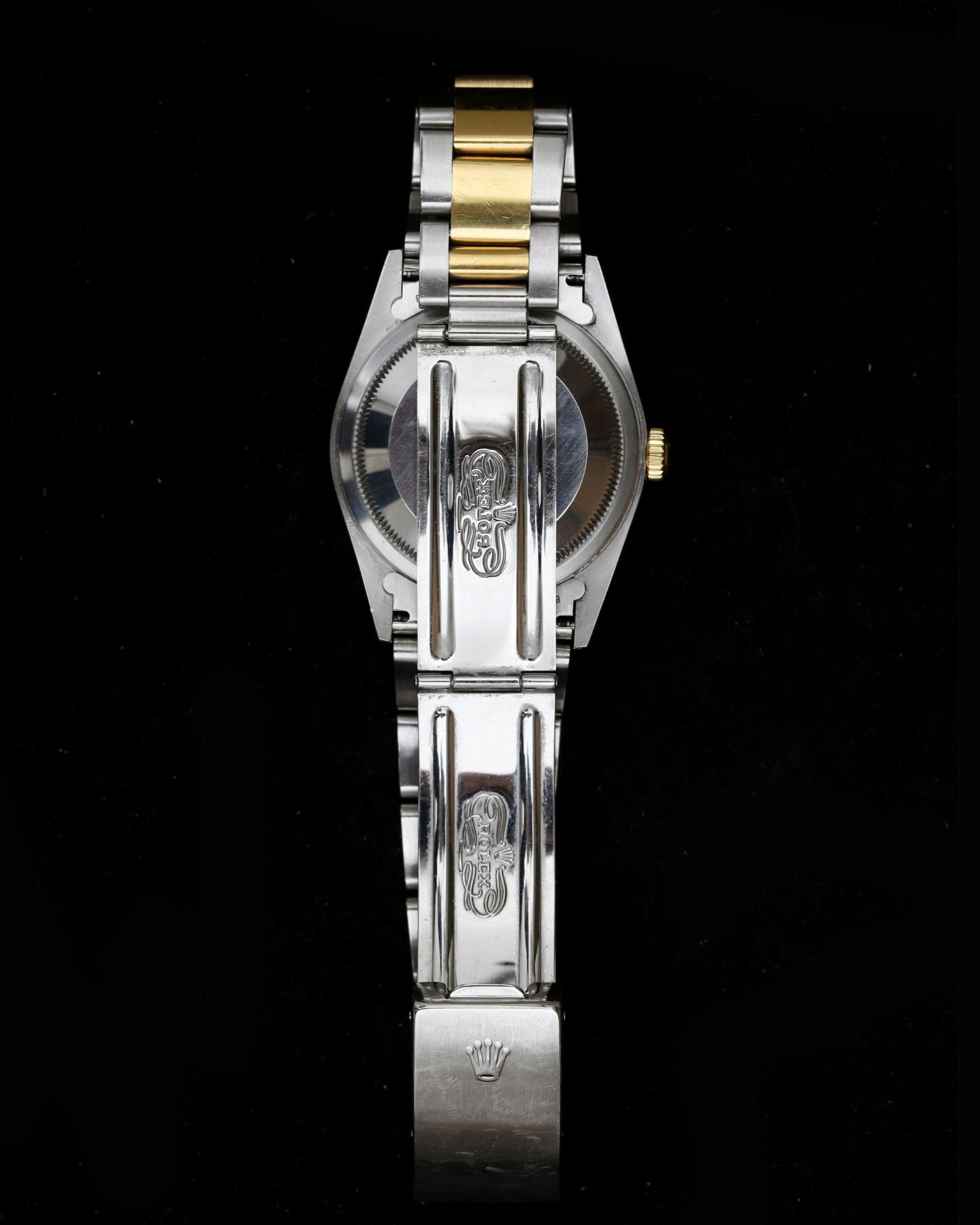 A bi-color unisex Rolex Datejust Oyster Perpetual wristwatch - Image 3 of 9