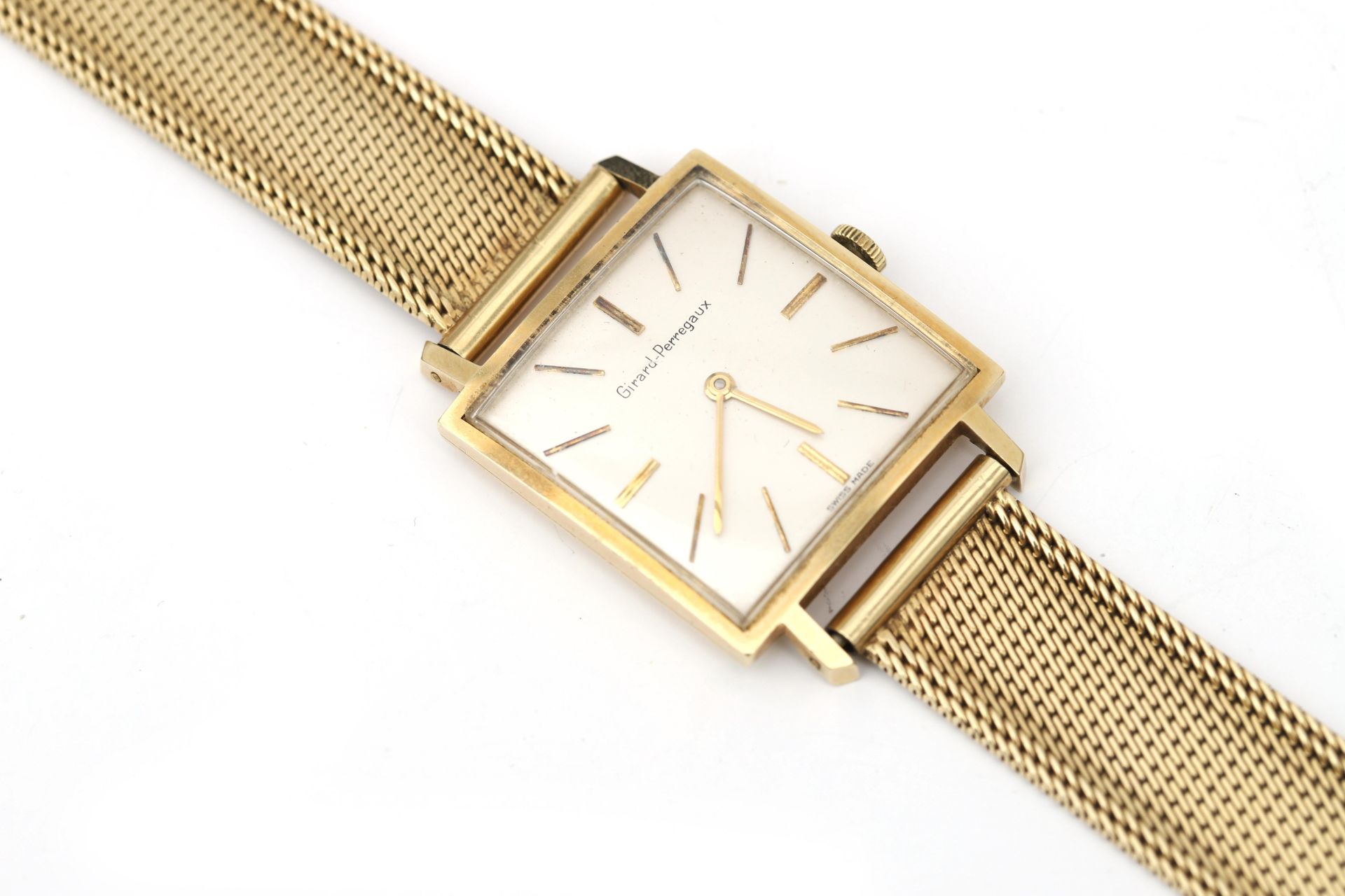 A 14 karat gold Girard Perregaux gentleman's wristwatch  - Bild 3 aus 8