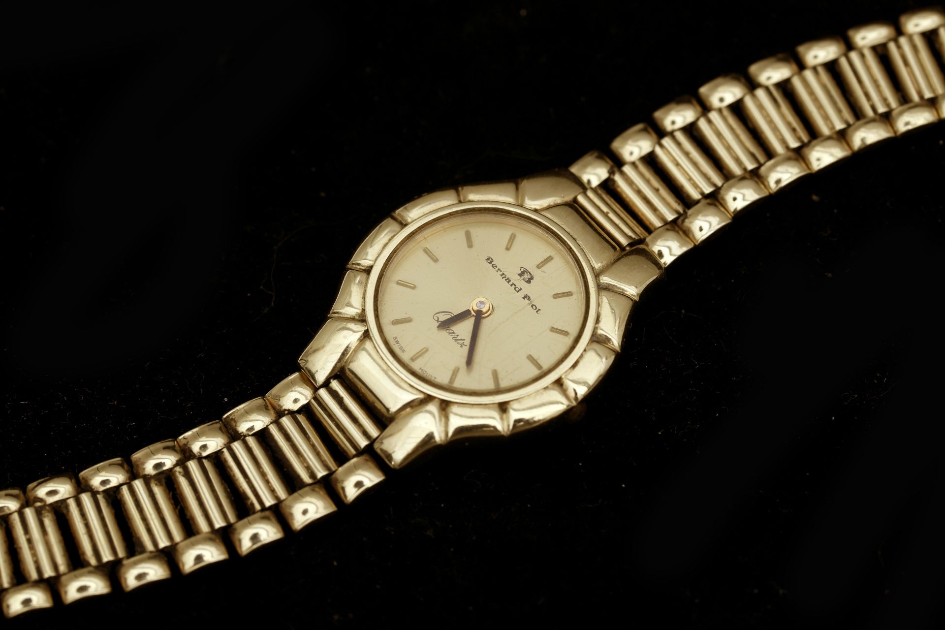 A 14 krt. gold Bernard Piot women's  wristwatch - Bild 6 aus 7